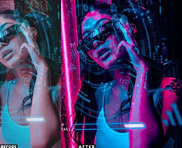 cyberpunk pro photoshop actions free download
